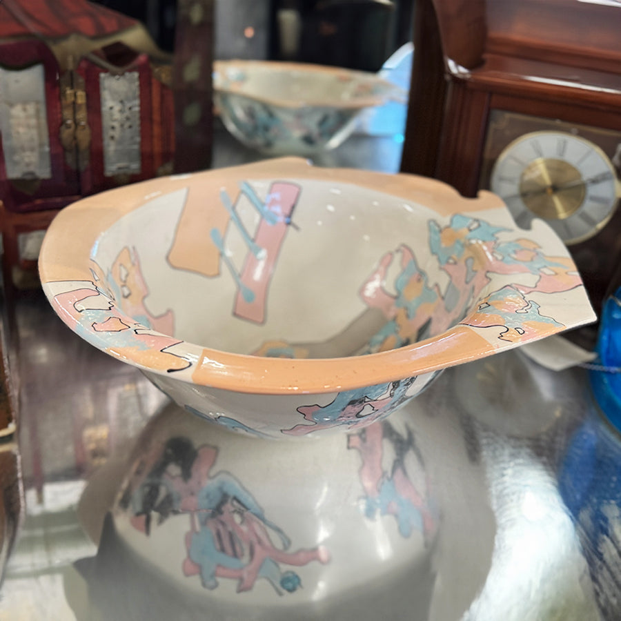 Bowl Gibson 1980's Geometric Abstract