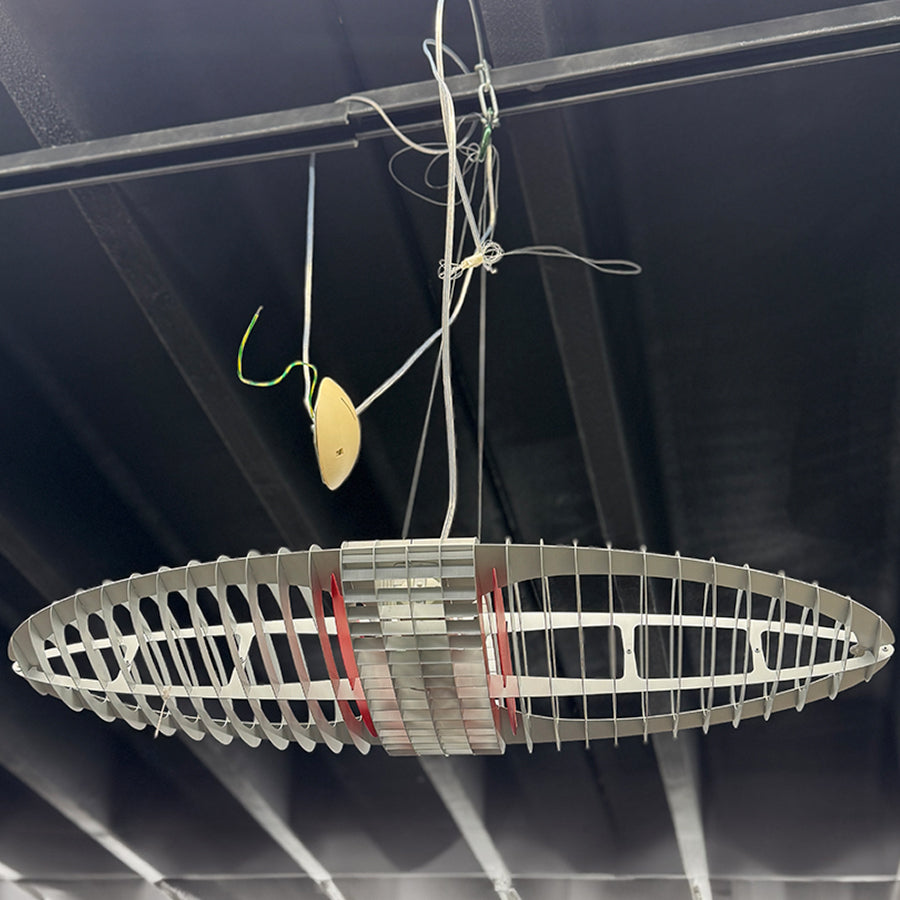 Luca Plane Titania/chandelier, chrome w. wires
