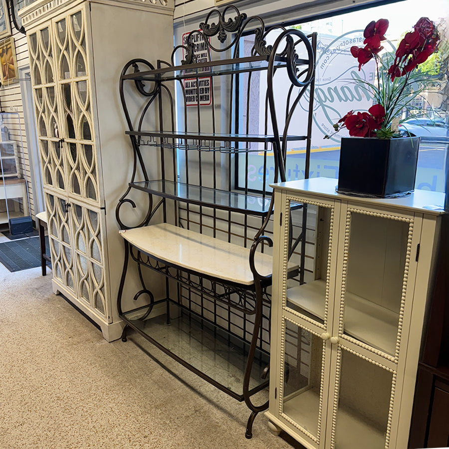 bakers rack metal 4 shelves