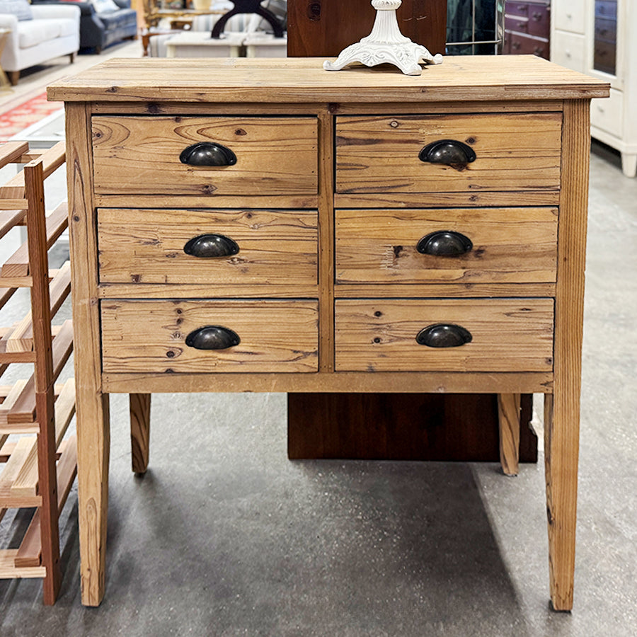 Cabinet - Wood, 6 - Drawers