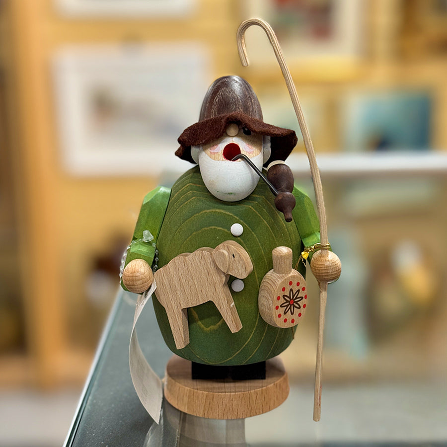 Incense Smoker Sheppard Erzegebirgische Volskunst Germany