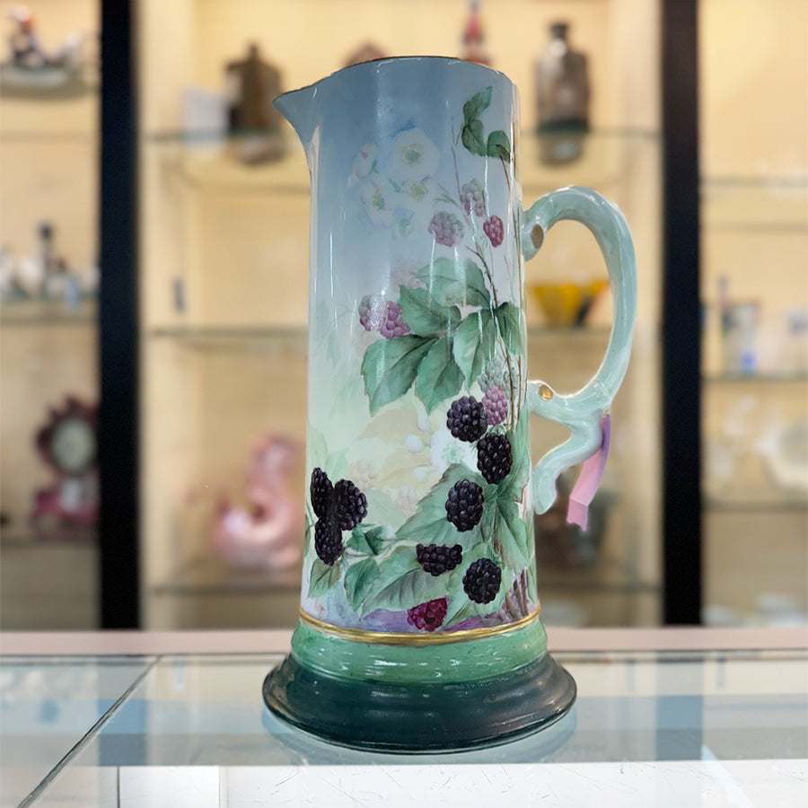 Jean Pouyat Hand-painted Pitcher