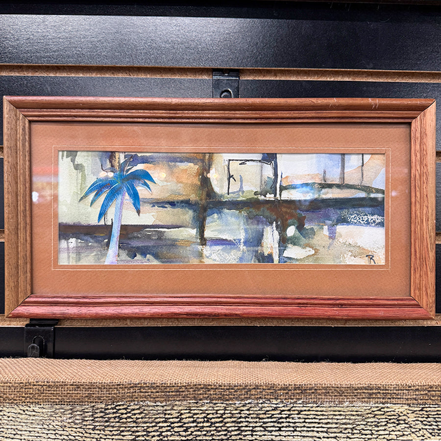 The Bay Bridge Watercolor/Acrylic/Cut Out Paper