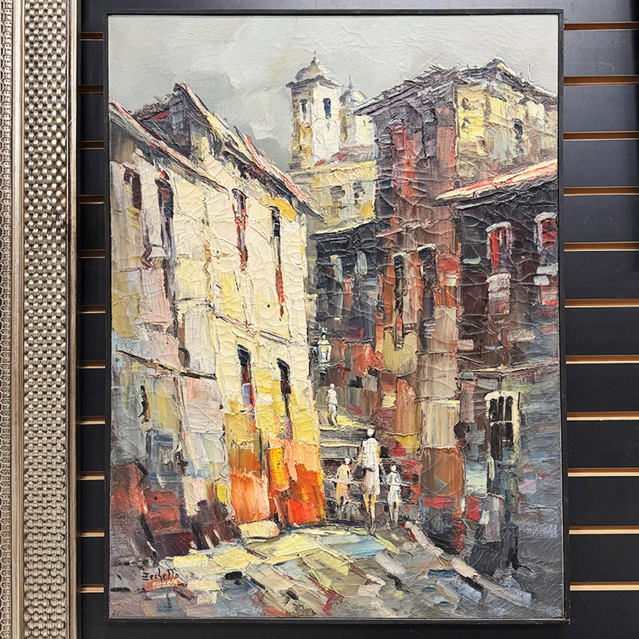 Zechello european street scene painting
