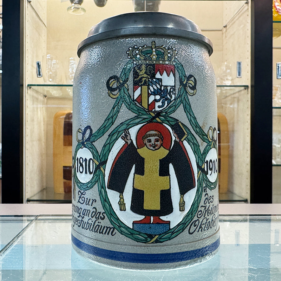 STEIN OFFIZIELLER FESTKRUG 100 yr Annivesary 1810-1910