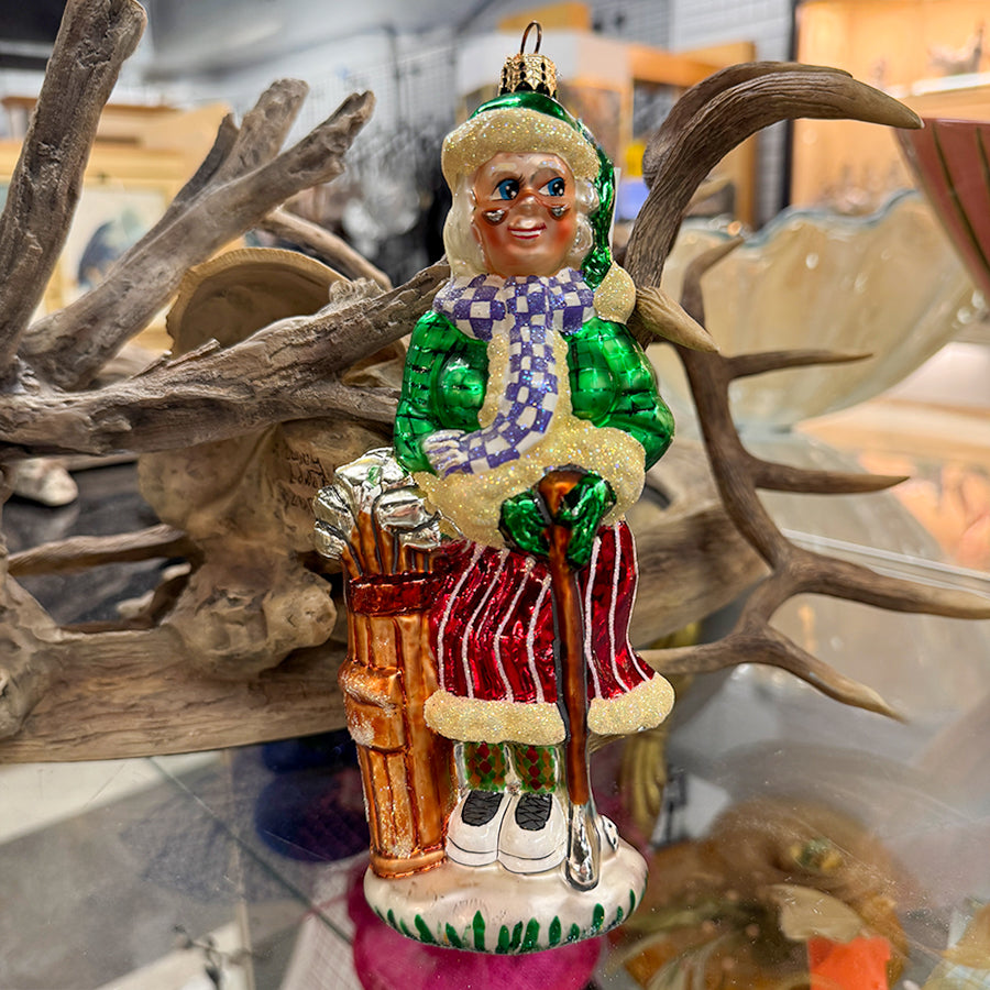 Mrs Claus Christmas Ornament Christopher Radko Golf Club