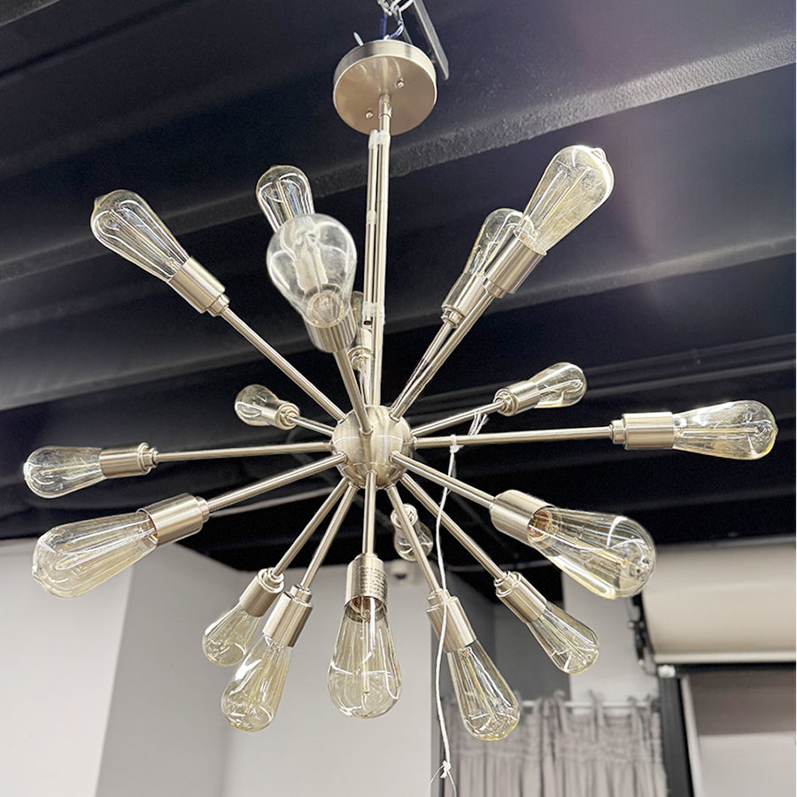 Chandelier-chrome w/ 18 lights