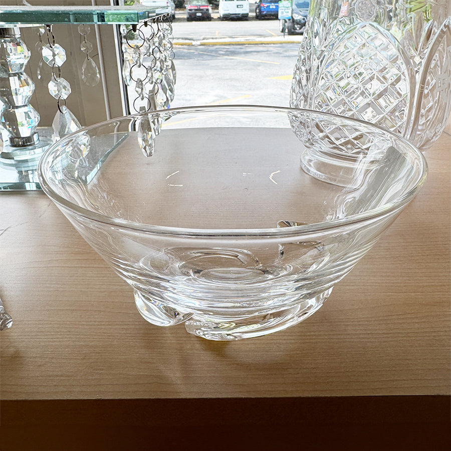 Steuben Crystal Bowl Signed 7” Diameter