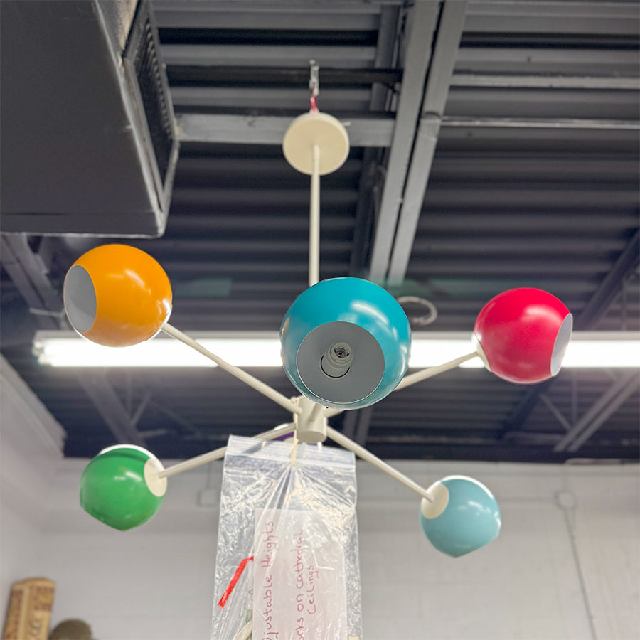 Chandelier Sputnik Multicolored 6 Light