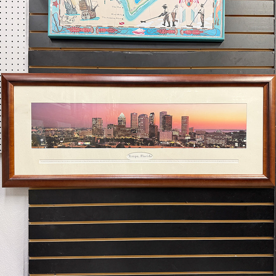 Wall Art 20x48 Framed City Tampa Florida Photo Print