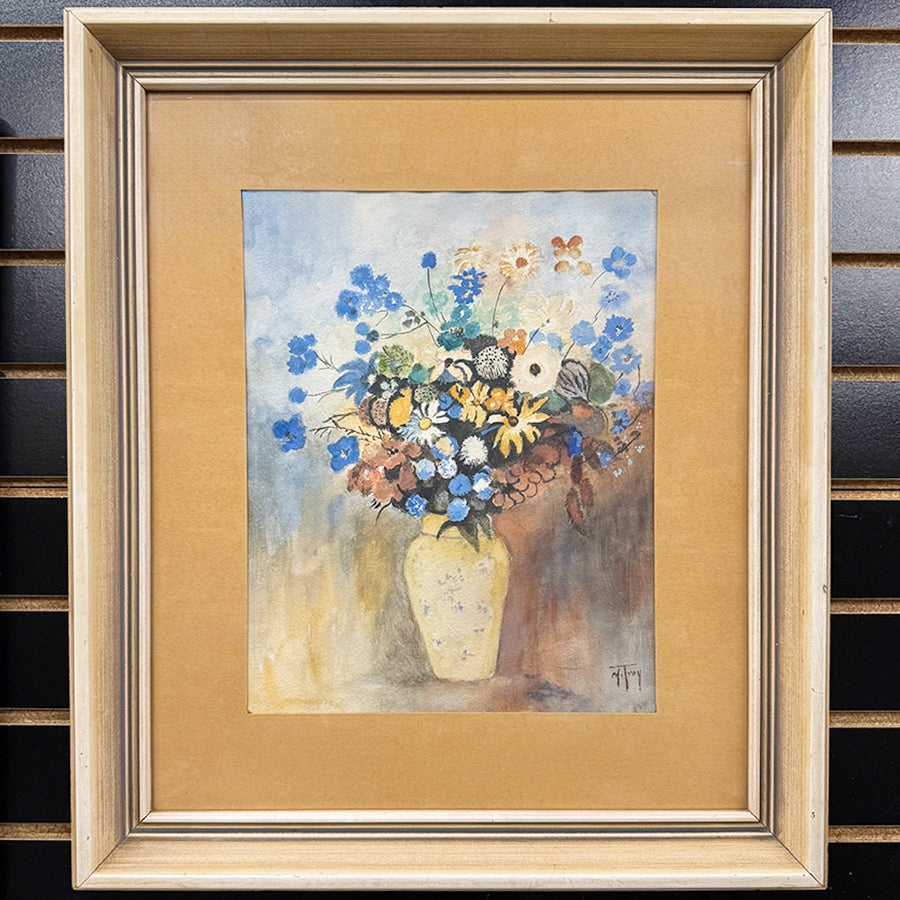 Minerva Lewis Troy Framed Floral Still Life