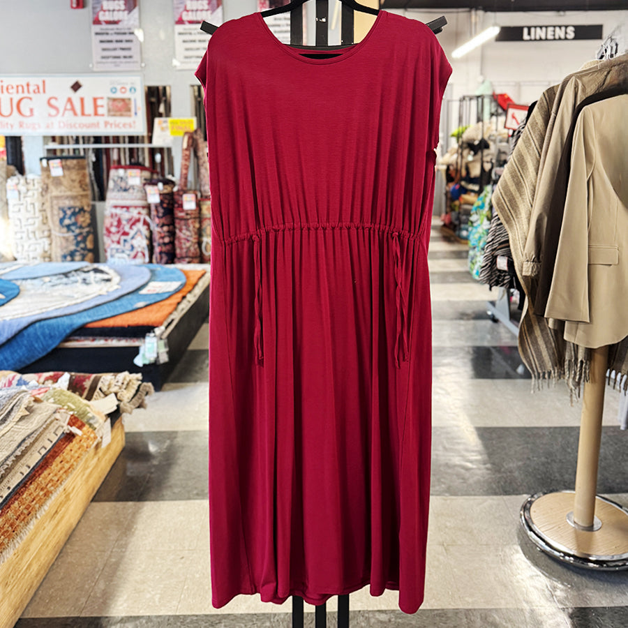 Eileen Fisher magenta dress