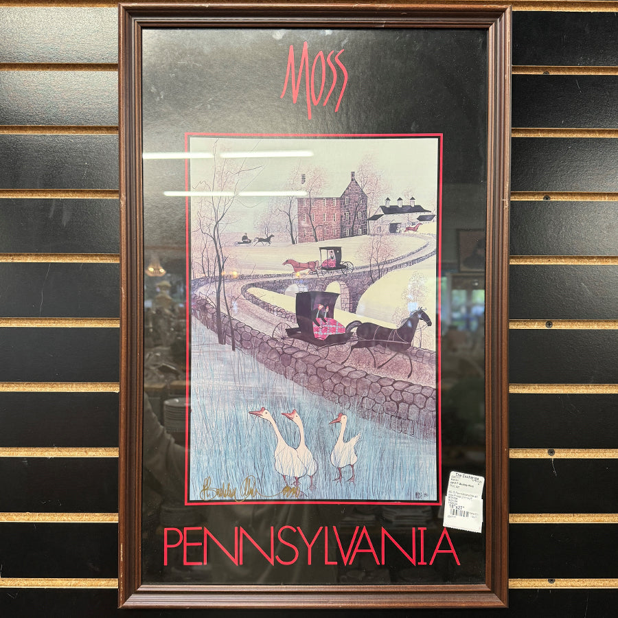 AS IS Pennsylvania folk art style Poster print by P. Buckley Moss