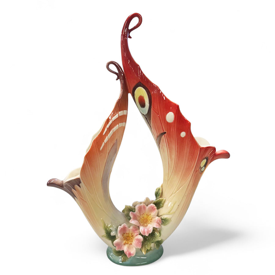 Jen Woo Franz Papillon Butterfly Vase