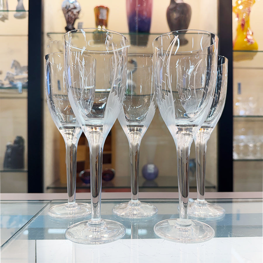 Lalique Angel Stemware