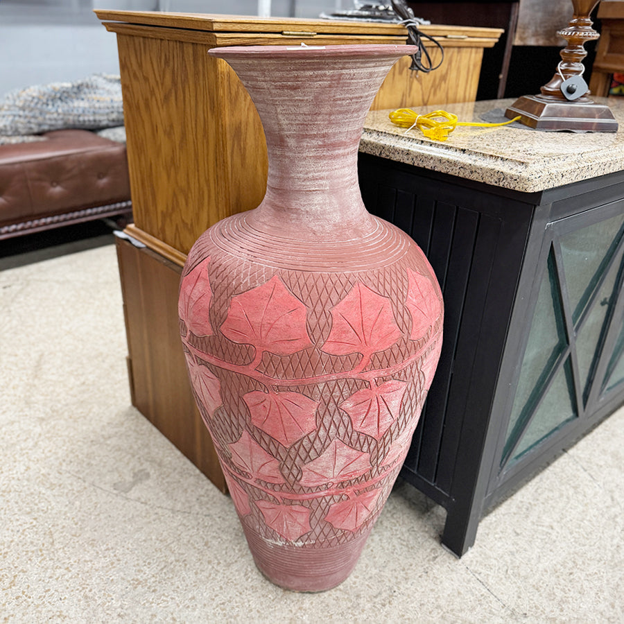 Floor Vase-red ceramic