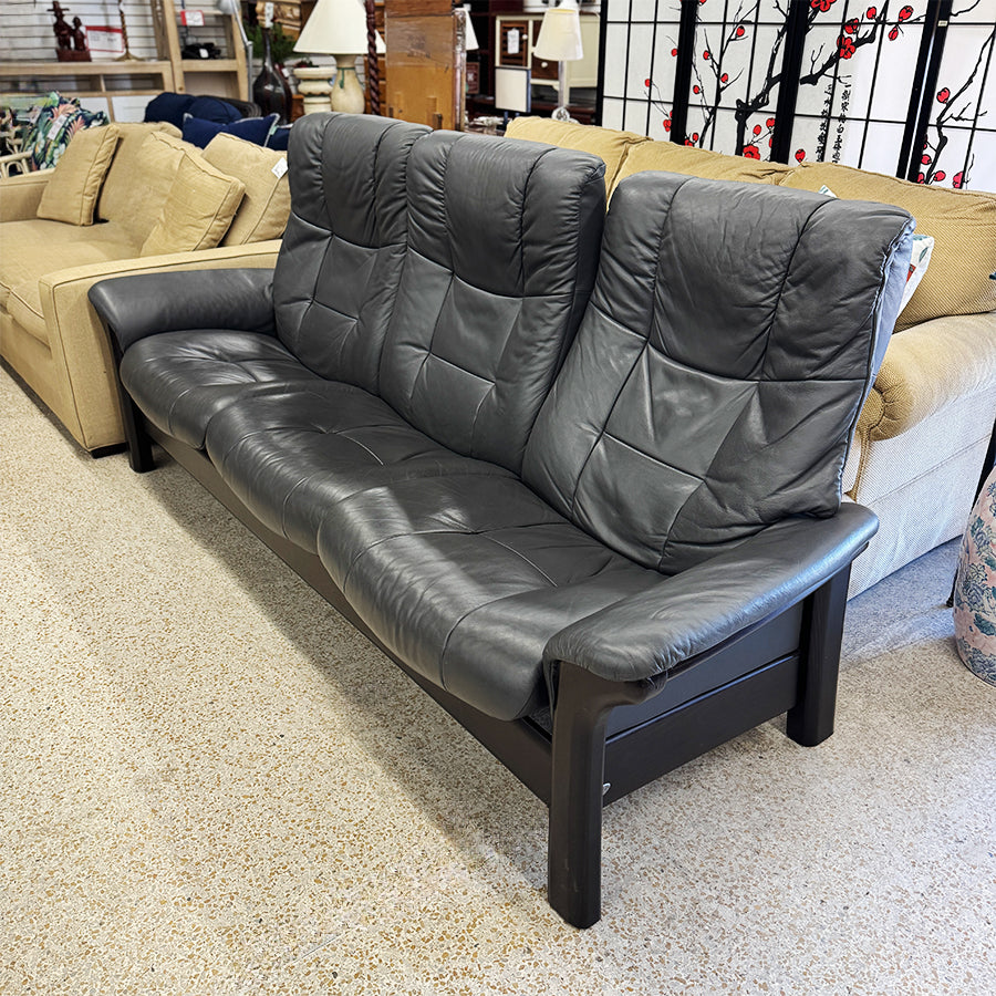 Sofa Ekornes Stressless Gray Leather All Recline