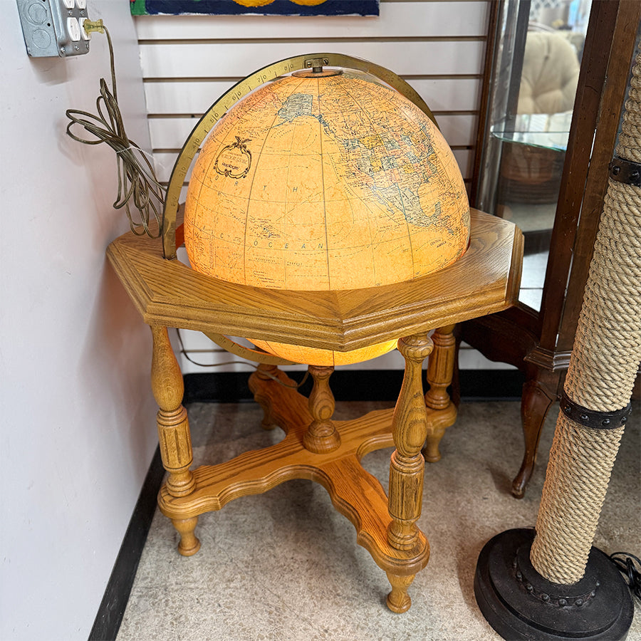 globe on oad stand octagon