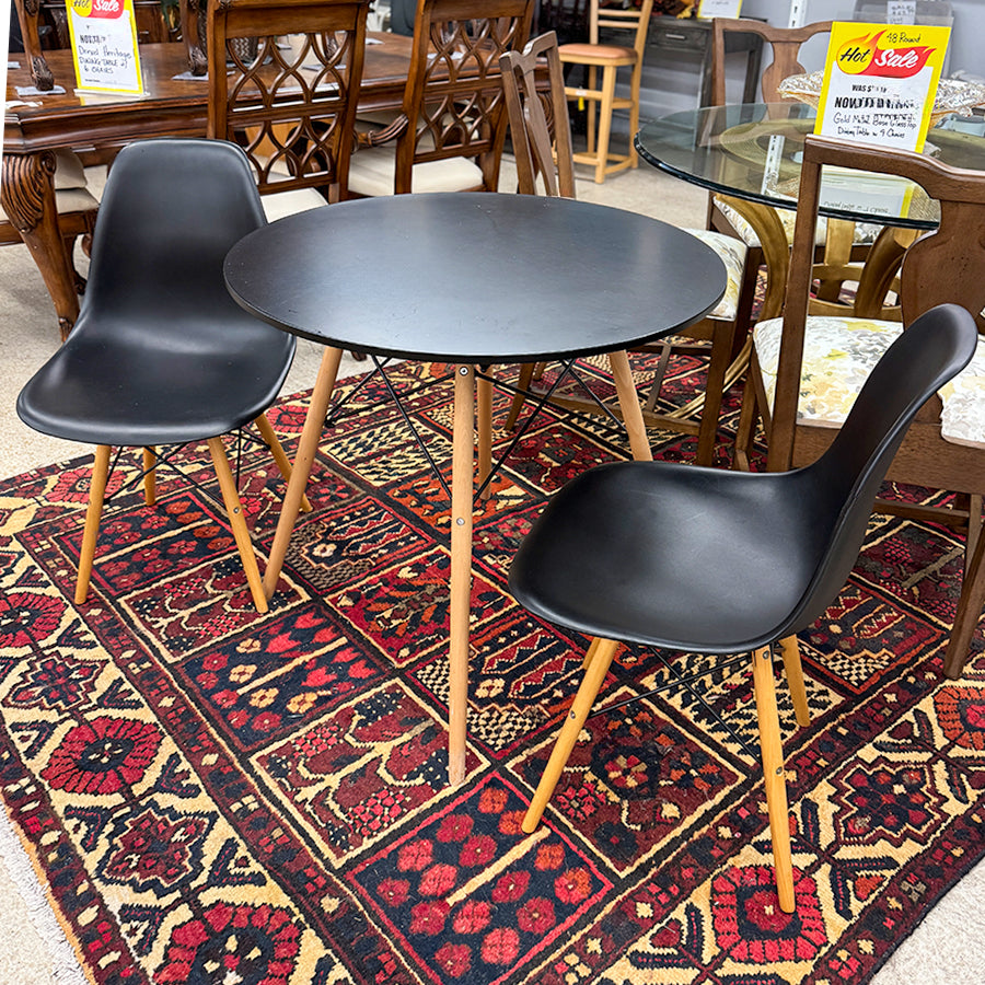 Bistro Table 2 chairs Mid Century Style