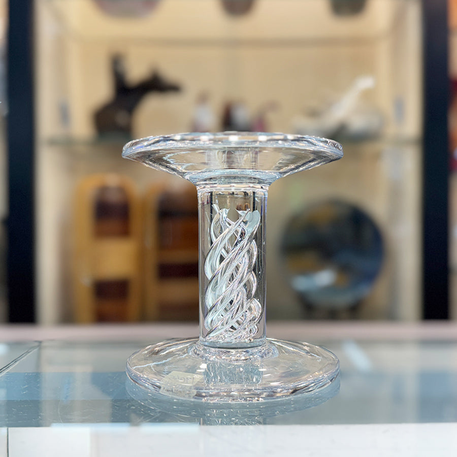 Simon Pearce Twist Candle Holders
