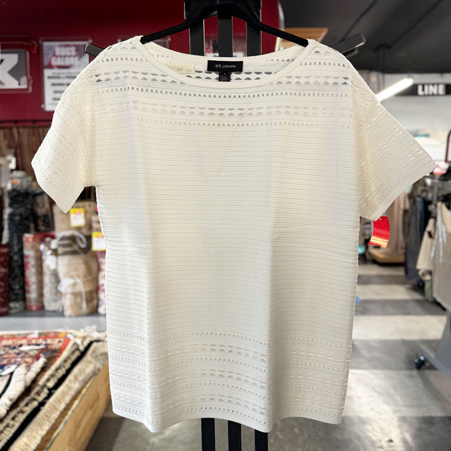 S. John Tee Sweater White Knit