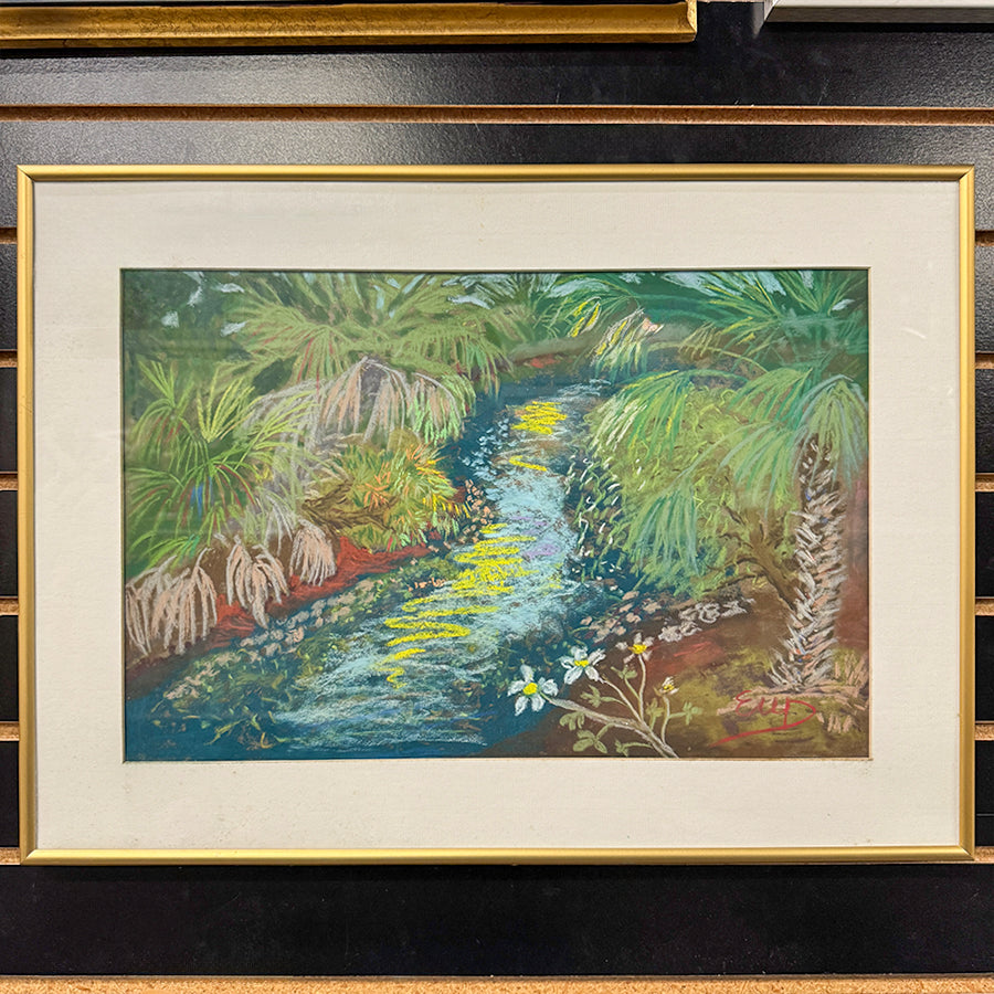 Wall Art 16 x 22 Pastel Art Vet Park by Ellyn Domnik