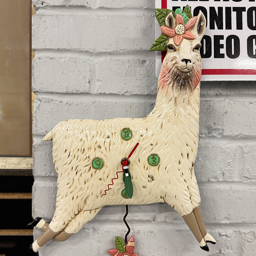 Allen Designs Whimsical LLama Clock