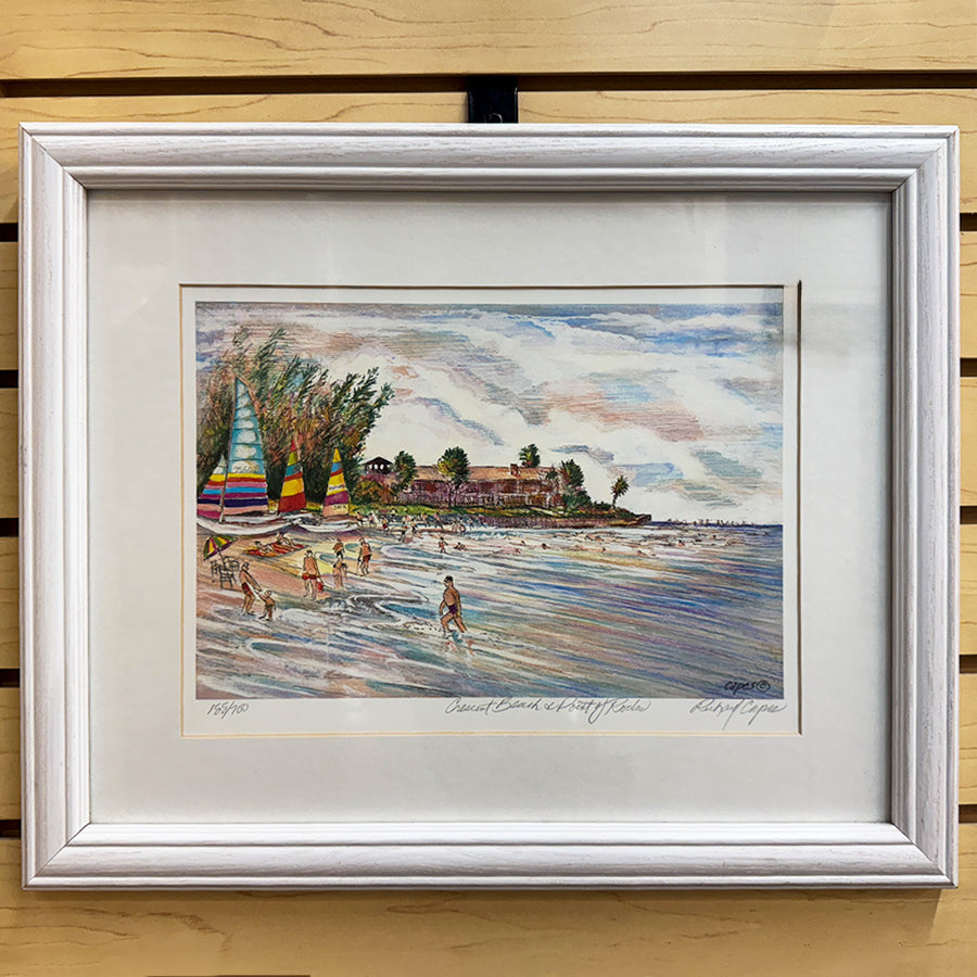 Richard Capes water color  crescent beach + pt of rocks 155/700