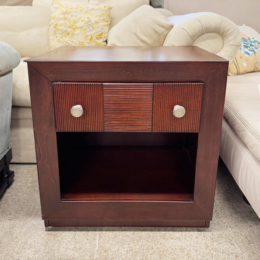 nightstand-wood, 1 drawer