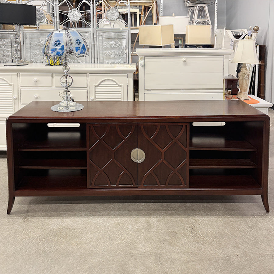 Media cabinet/wood, shelves, by Century