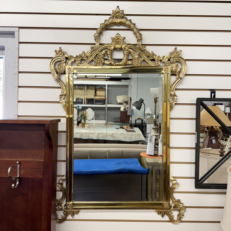 Mirror- gold brass frame
