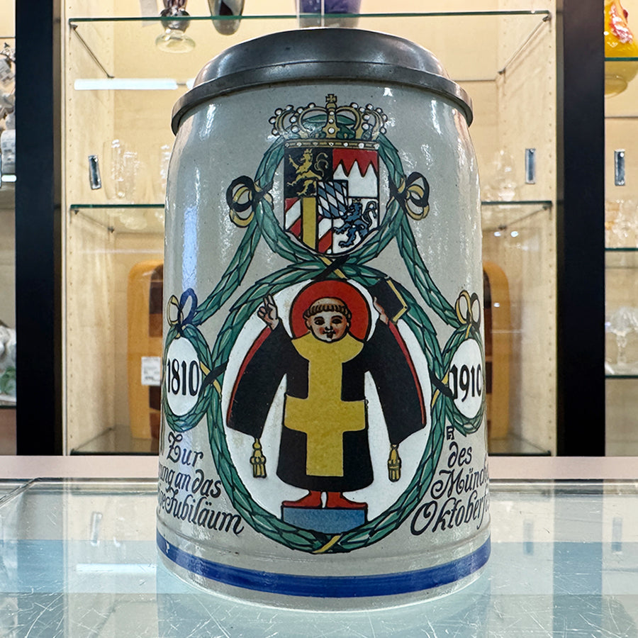 STEIN OFFIZIELLER FESTKRUG 100 YR Anniversary 1810-1910