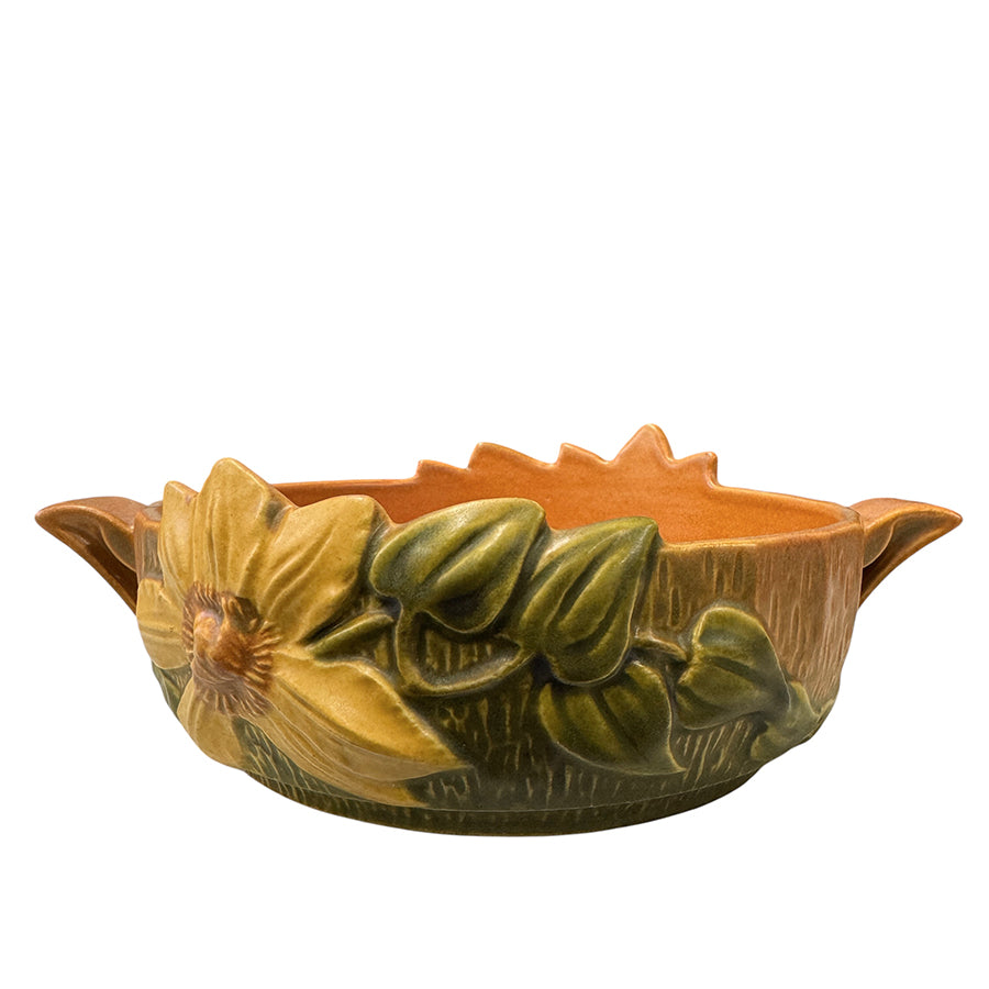 Roseville 'Clematis' Handled Bowl