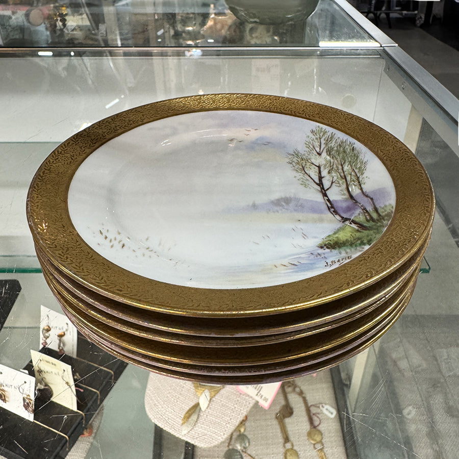 George Borgfeldt & Co. Hand-painted Plates