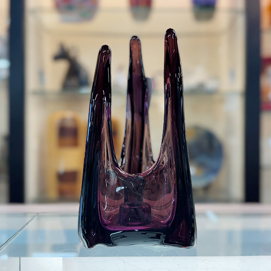 Viking Amethyst Trefoil Candleholder
