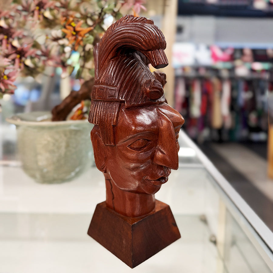 D. Pedraza Carved Wooden Bust