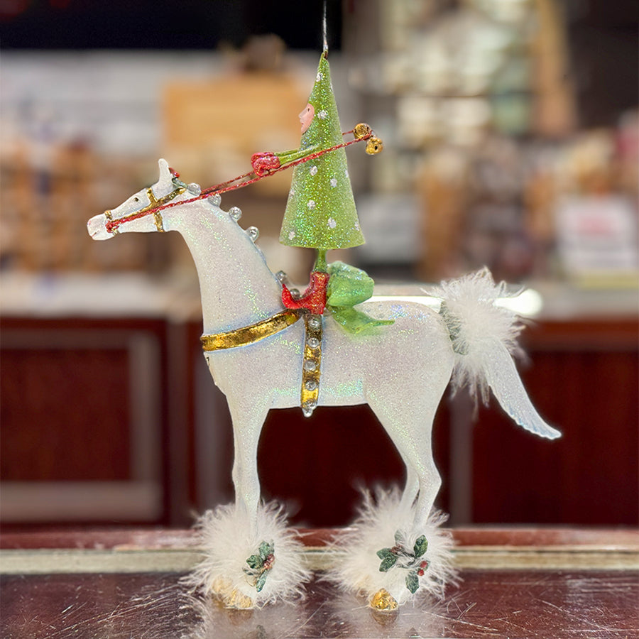 Patience Brewster Jingle Tree on Horse