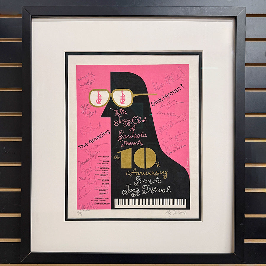 Lithograph Signed/Numbered Print from 10th Anniv. SARASOTA JAZZ FEST