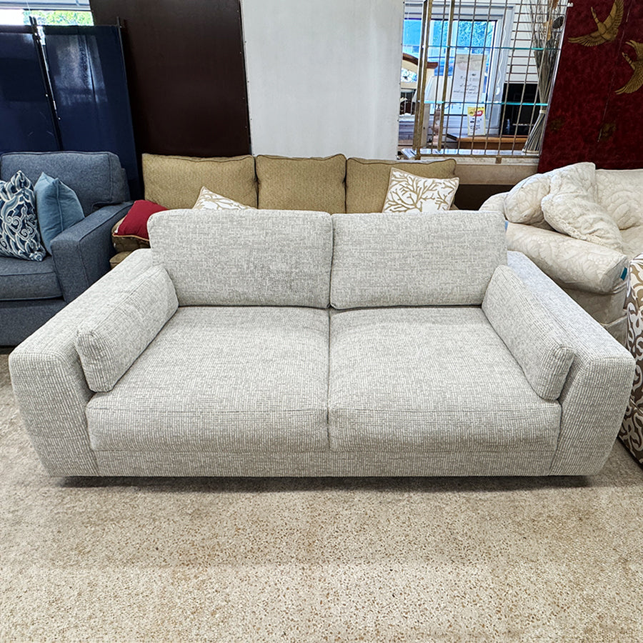Sofa/white & gray tweed, new from Copenhagen
