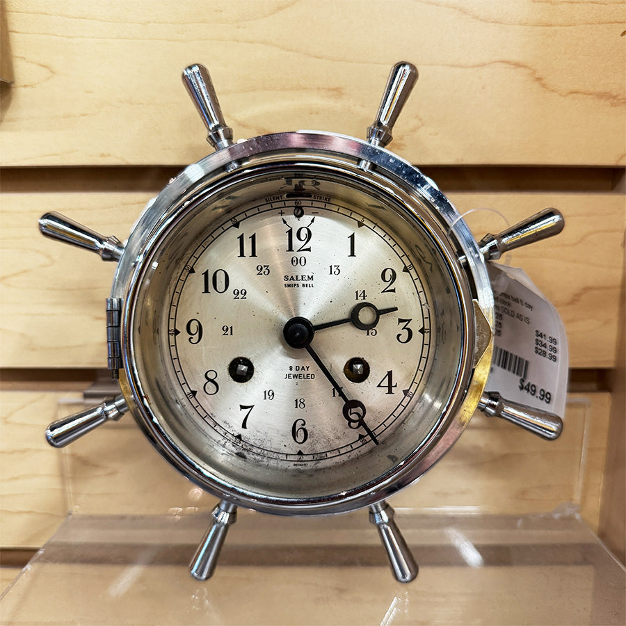 Salemd Ships bell 8 day jeweled clock