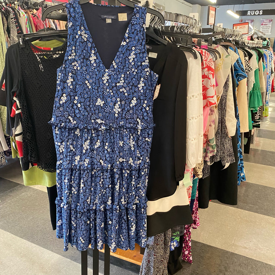 Tommy Hilfiger Dress navt white blue sleeveless