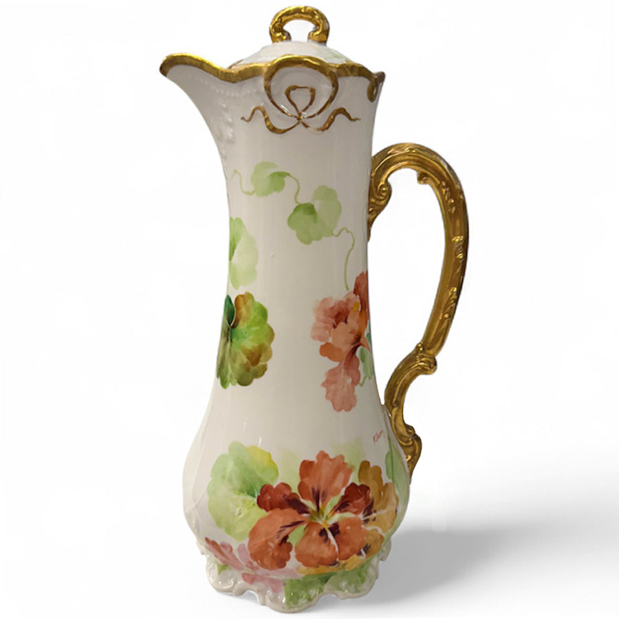 Richard Ginori Floral Hand-painted Coffee Pitcher