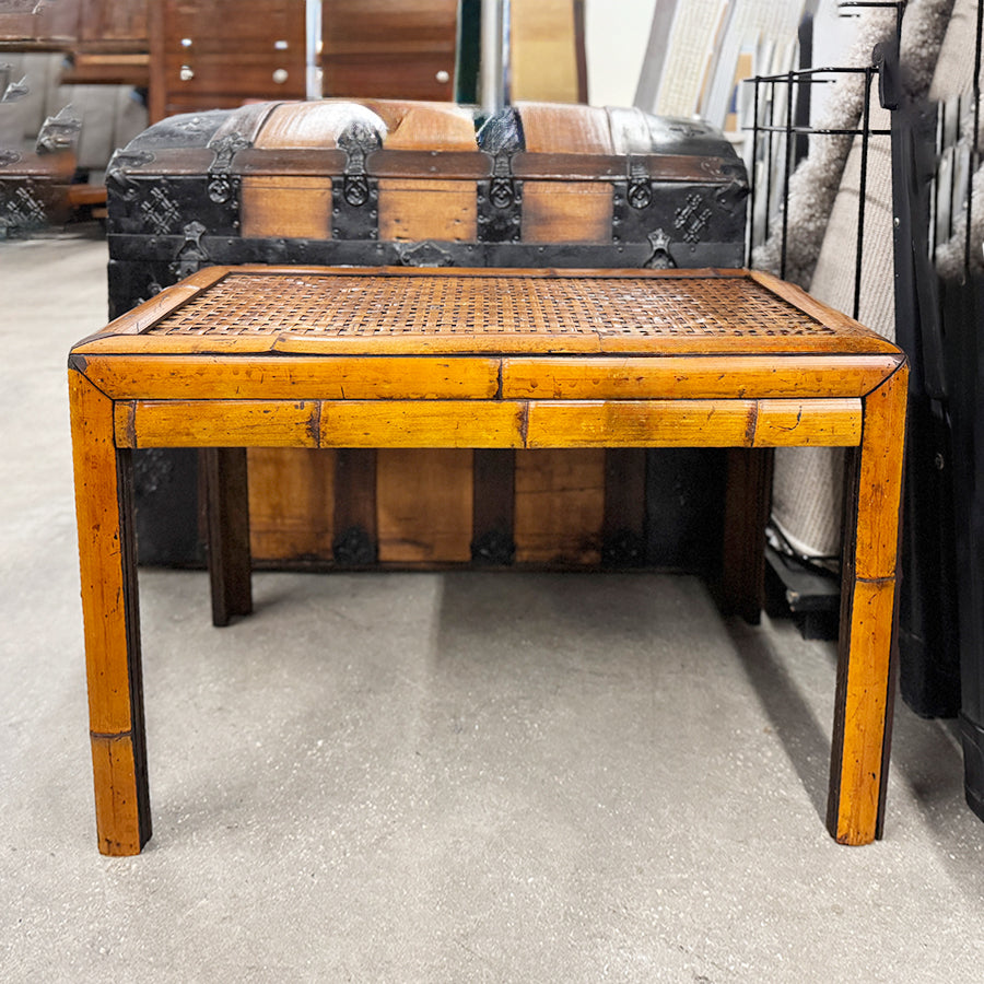 bench bamboo & rattan