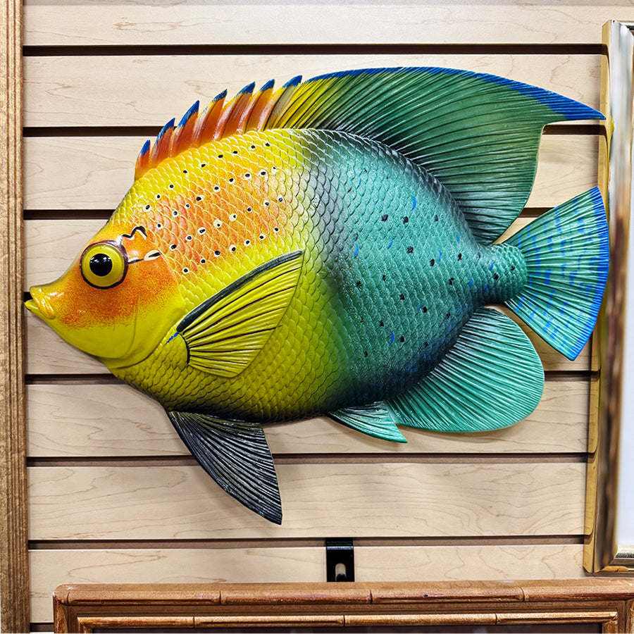 Plastic tropical fish wall hanging