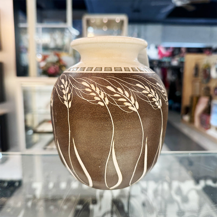 Waletzko Signed Vase Willow River