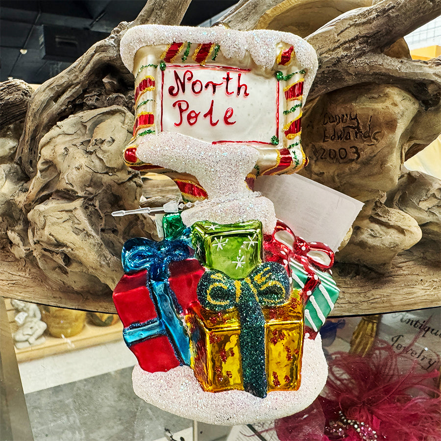 Christmas Glass Christopher Radko North Pole Figurine