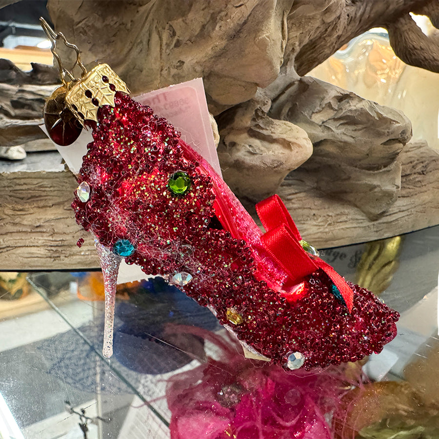 Christmas Ornament Red Heel Christopher Radko